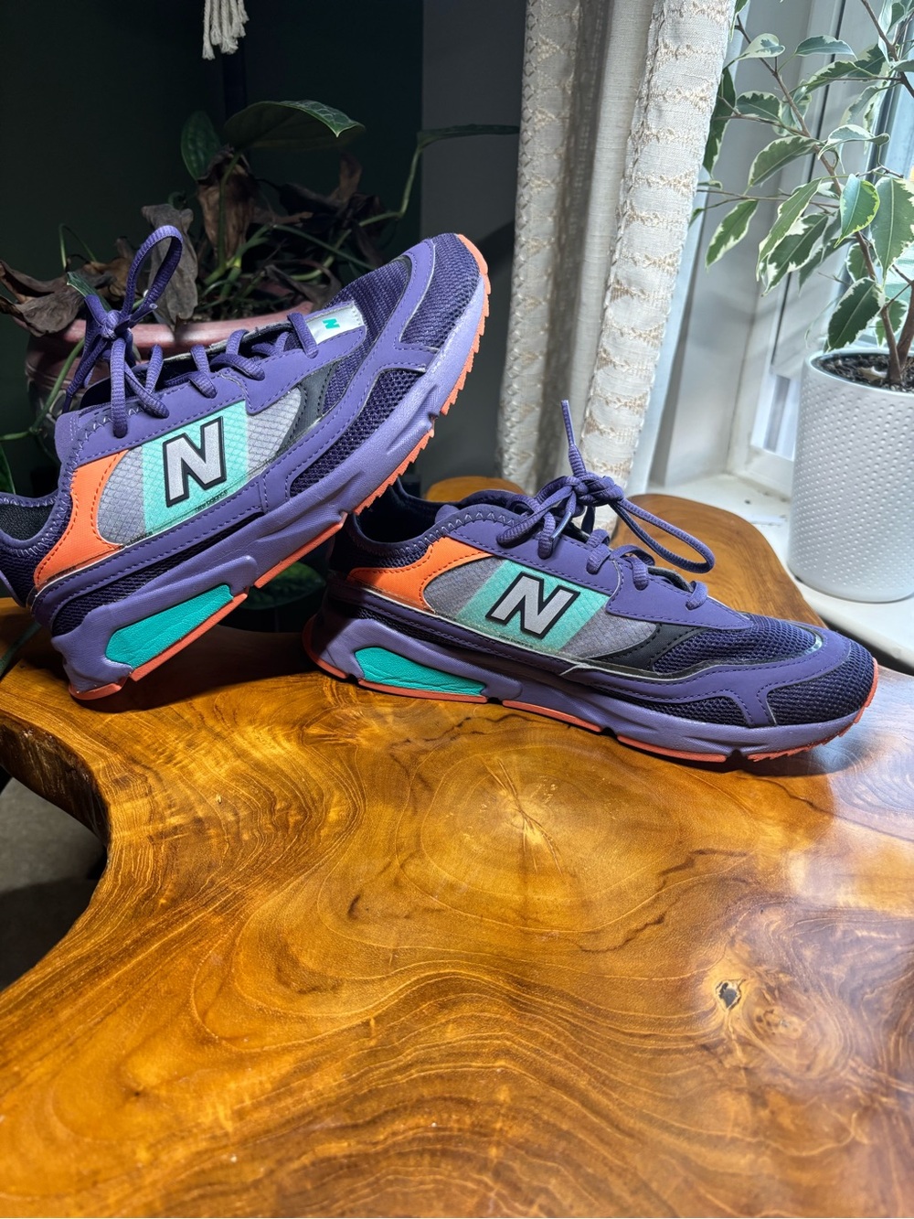 New Balance X-Racer Violet Fluorite Flamingo Youth 5.5Y / Women's 7